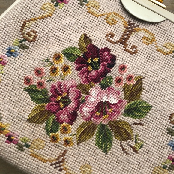 Vintage Needlepoint Handbag - Picture 4 of 10